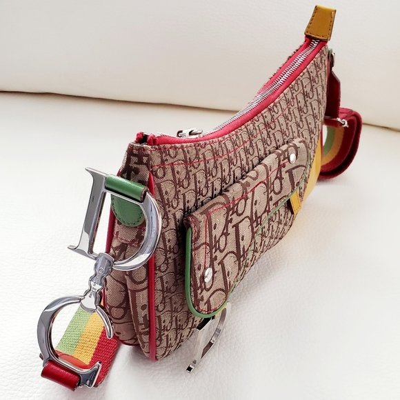 DIOR RastaMania Double Saddle Bag - Picture 13 of 16